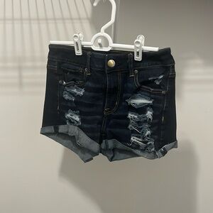 American Eagle ripped high rise shorts size 2